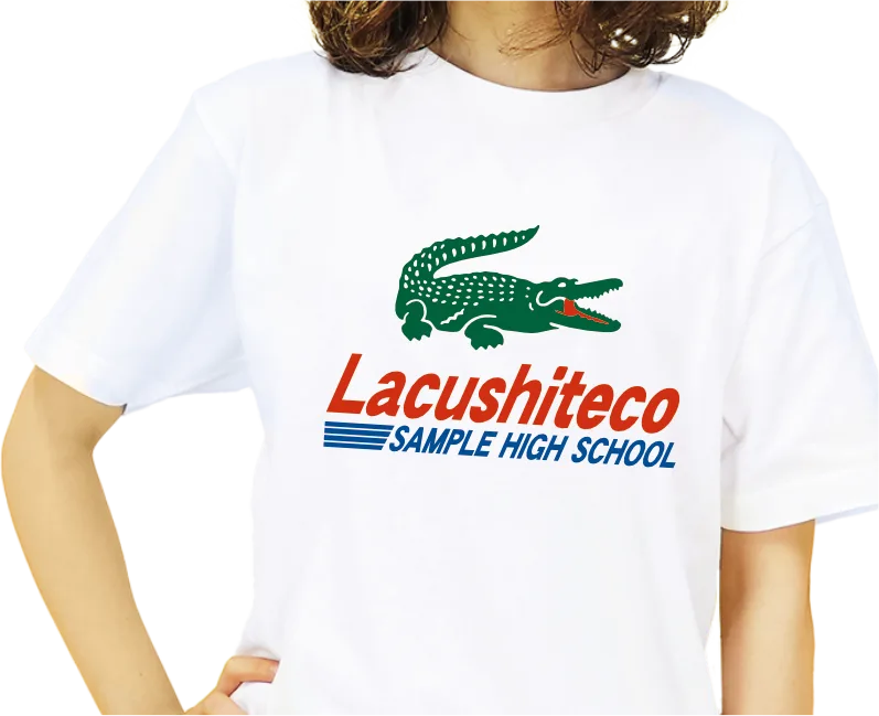 Tシャツの胸センタープリント例