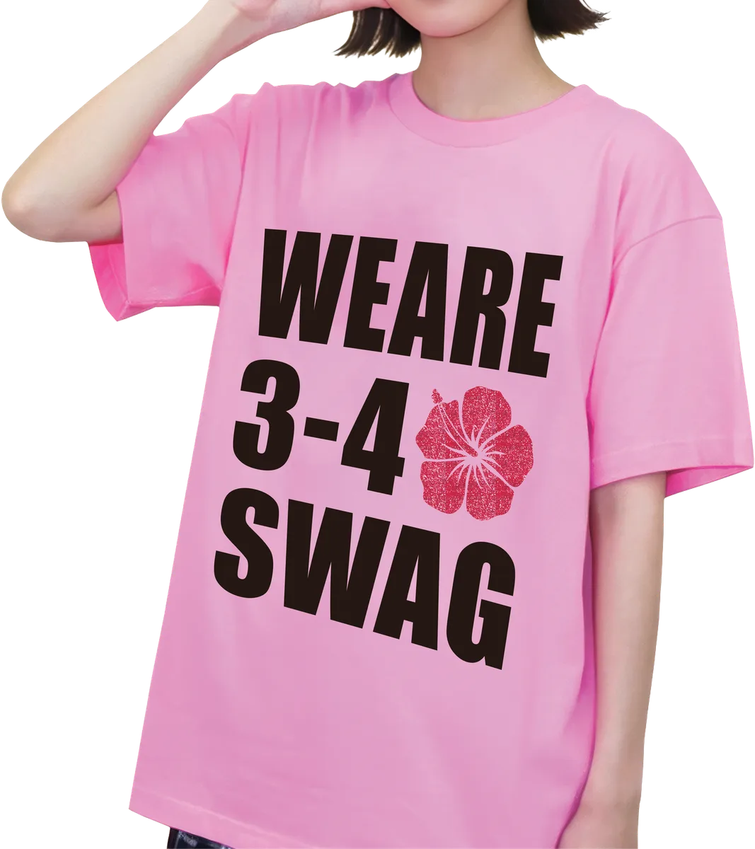 SWAGデザインのクラスTシャツ着用例